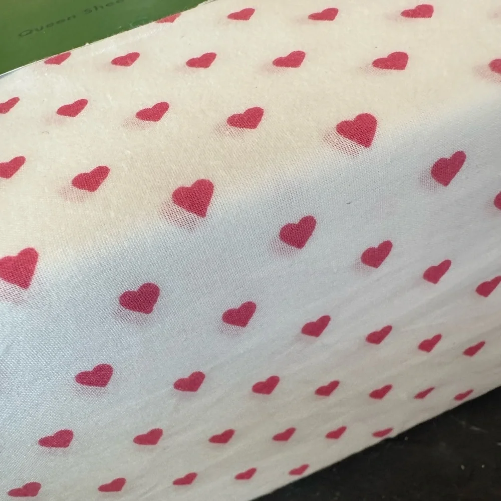 KATE SPADE ♠️pink heart all cotton Queen size sheet set(I have king size too!)🩷